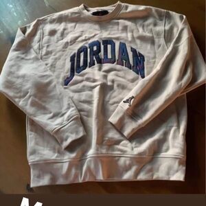 Jordan Men's Cream Crewneck Sweater